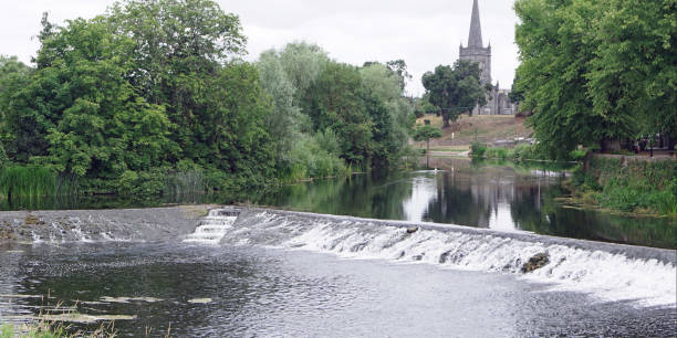 istock River at the Cahir Castle and church 1204849206
