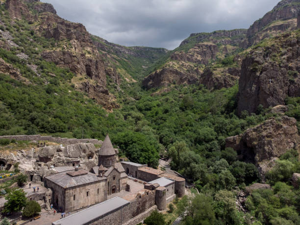 istock High Angle View Of Buildings Against Mountain 1204854259