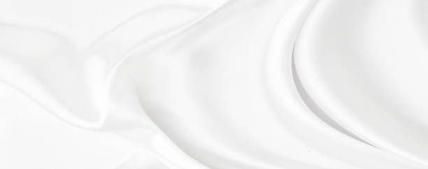 istock White gray satin texture that is white silver fabric silk panoramic background with beautiful soft blur pattern natural. 1204856976