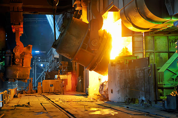 istock A large vessel pouring liquid metal 120485759