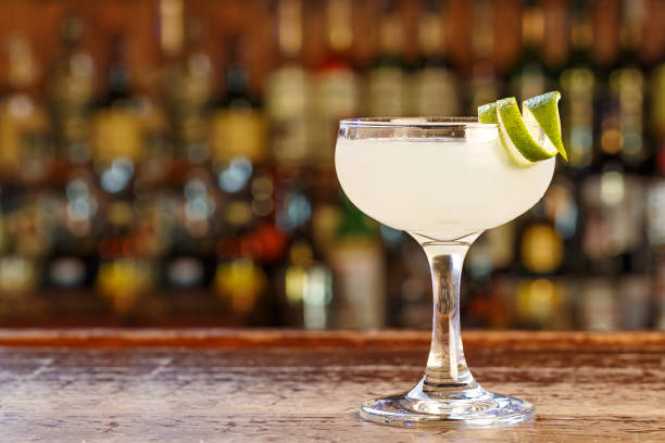 istock Cocktail daiquiri on the bar, photo for the menu. 1204859255
