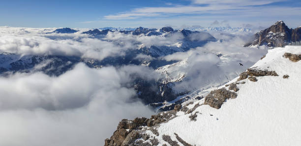 istock Skiing in Cold winter day in Dolomites 1204862714