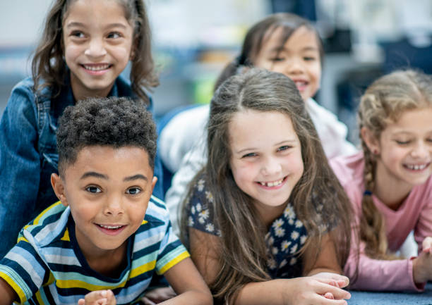 istock Elementary Students Pyramid Portrait stock photo 1204871770