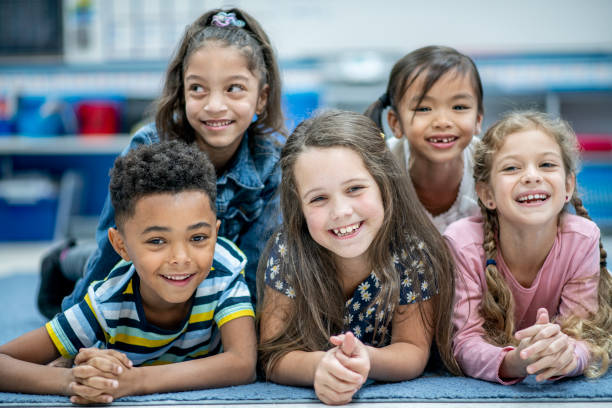 istock Elementary Students Pyramid Portrait stock photo 1204871776