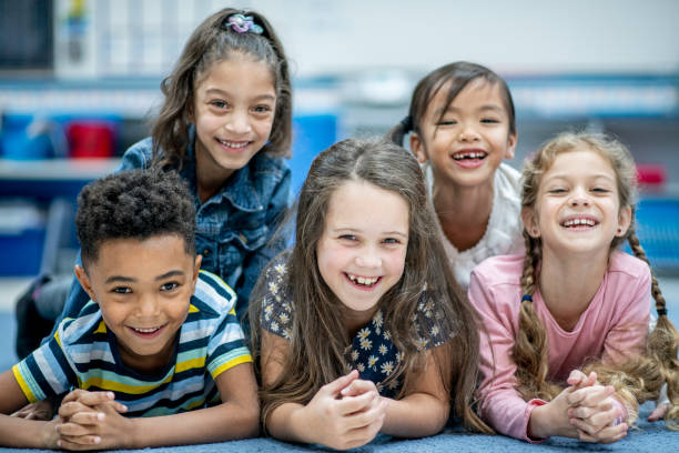 istock Elementary Students Pyramid Portrait stock photo 1204871777