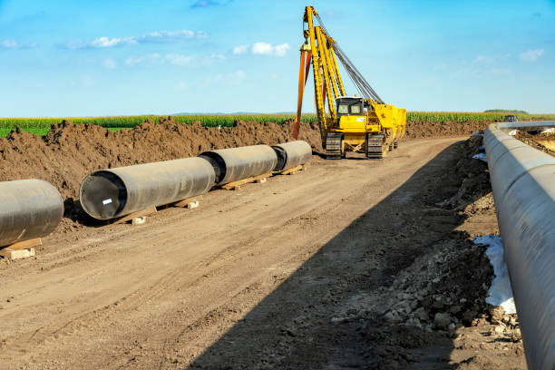 istock Gas Pipeline Installation and Construction - Turkish Stream 1204875450