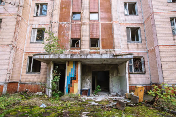 istock Abandoned buildings of ghost town Pripyat Chornobyl Zone 1204877774