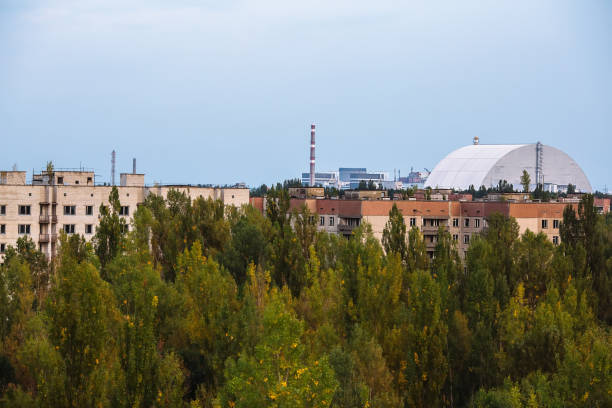 istock Abandoned buildings of ghost town Pripyat Chornobyl Zone 1204877778