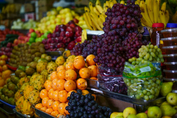 local marketplace fruit shop from tropical country