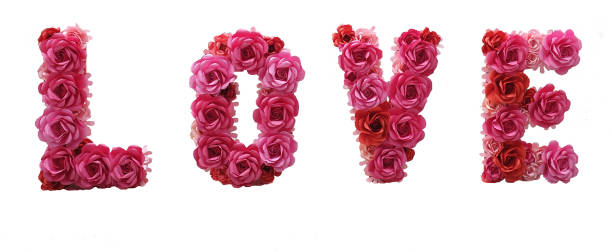 istock LOVE in red flower shape letters 1204882240