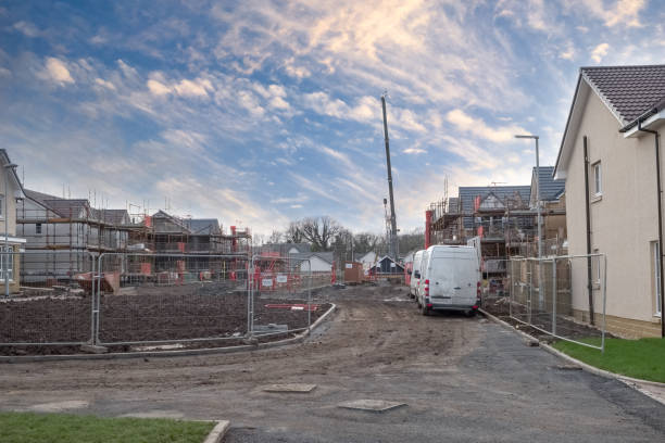 istock New Residential  Homes Under Construction on Scottish Building Site in Winter. 1204883388