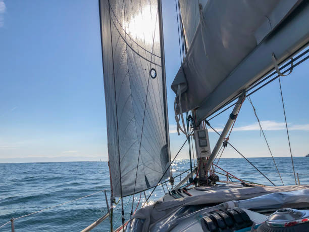 istock Sailing boat on a sunny day. 1204884896