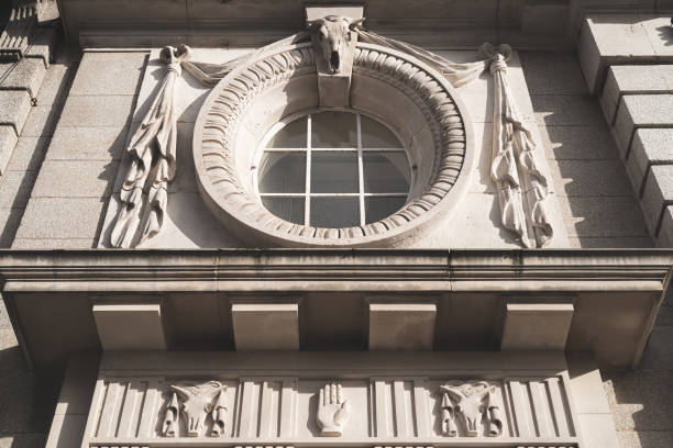 istock Oculus on the facade of a neoclassical building 1204890789
