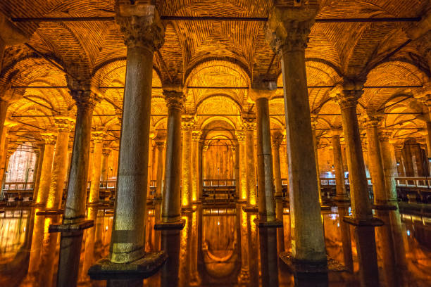 istock The Basilica Cistern, (Yerebatan), Istanbul, Turkey. 1204901662