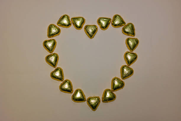 Heart-shaped chocolate for Valentine's Day