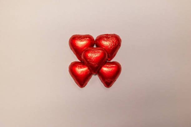 Heart-shaped chocolate for Valentine's Day