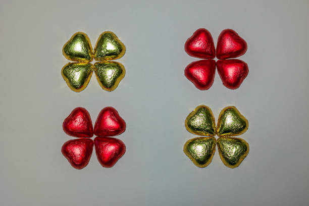 Heart-shaped chocolate for Valentine's Day