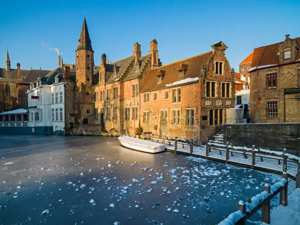 Photo of Canal scene in Bruges, Belgium