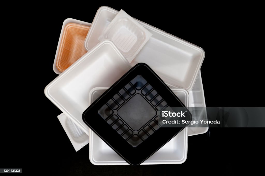Foam Food Container Tray Various Styrofoam Trays Of Colors Orange