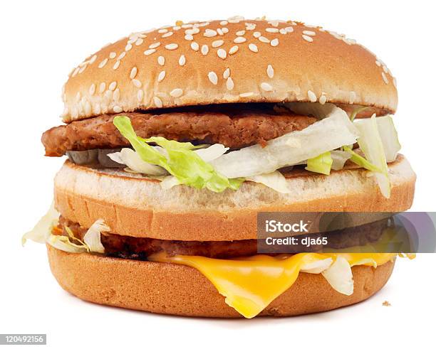 Foto de Hamburger Hambúrguer e mais fotos de stock de Alface - Alface, Alimentação Não-saudável, Almoço