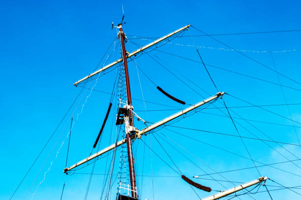 Masts of sailing boats