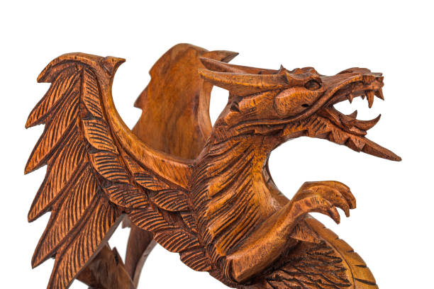 istock Toy wood dragon 1204927507