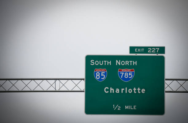 istock Charlotte, NC, Highway Sign 1204933254
