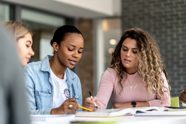 istock University Students Studying Together stock photo 1204939225