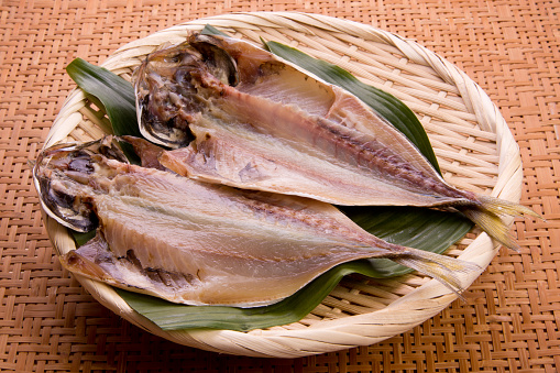 Horse mackerel of dried fish