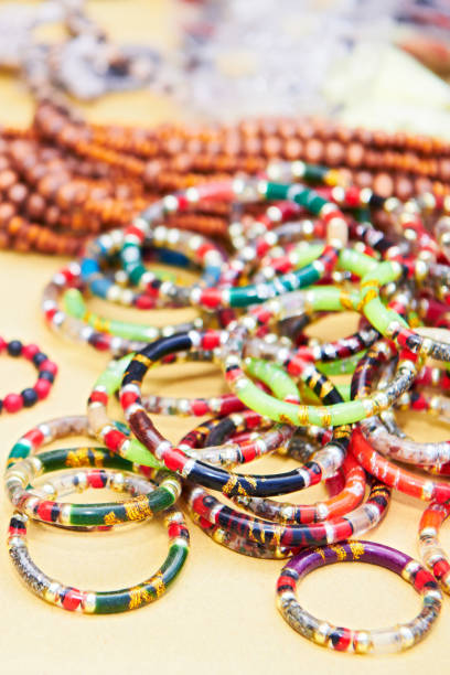 istock Plastic bracelets for sale by indigenous ati folks 1204949450