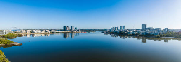 istock Panoramic of Homebush Bay, Sydney Australia 1204955154