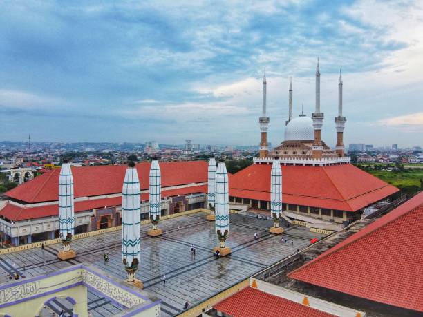 istock Beautiful architecture of Great Mosque of Central Java Semarang Indonesia 1204958912