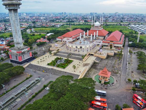 istock Beautiful architecture of Great Mosque of Central Java Semarang Indonesia 1204958953