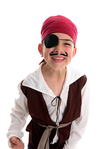 Happy boy pirate costume  pirate criminal stock pictures, royalty-free photos & images