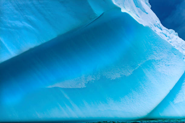 istock Floating Blue Iceberg Closeup Water Antarctica 1204960496