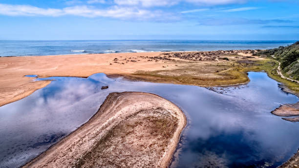 istock Lake Tyers Beach from the air 1204967203
