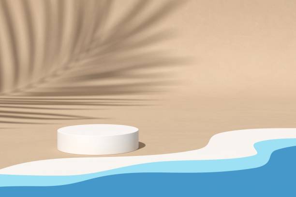 istock Abstract mock up scene with geometry shape podium. stock photo 1204980022
