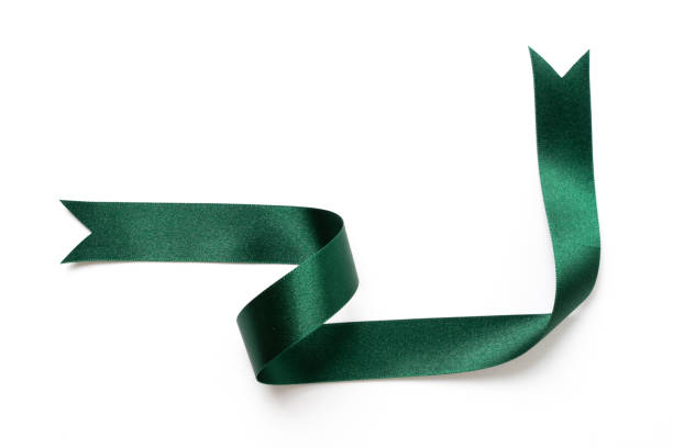 istock green banners ribbons label on white background 1204980666