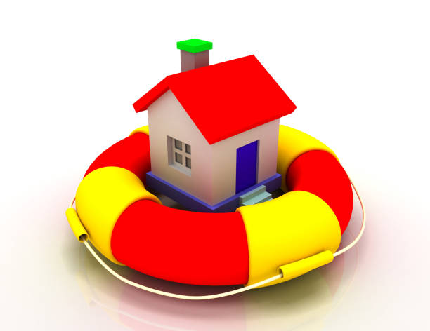istock house protection concept. 3d illustration. 1204986570