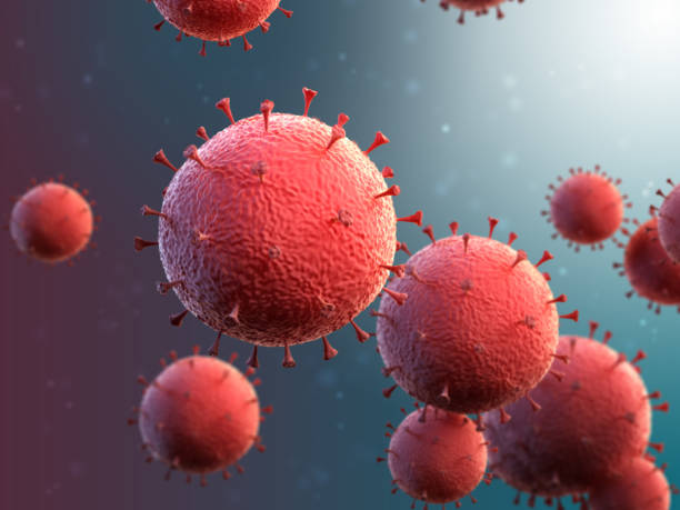 istock Concept illustration of virus cells 1204993217
