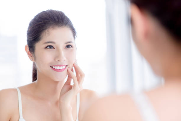 istock beauty woman look mirror 1204995084