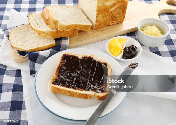 Vegemite Sandwich Stock Photo - Download Image Now - Black Color, Bread, Breakfast