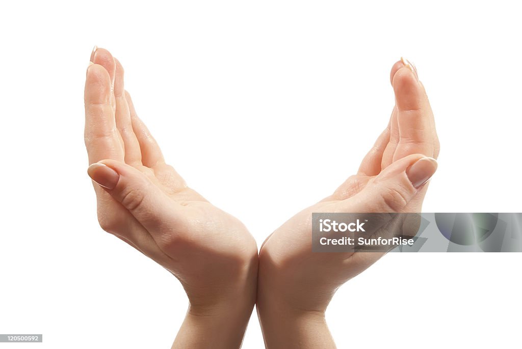 Opened hands  Carrying Stock Photo