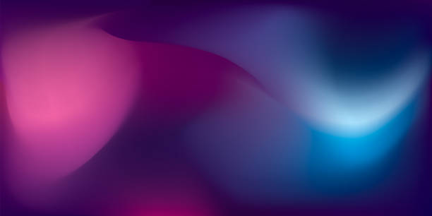 istock Abstract colorful blur background, northern lights. Color waves art wallpaper. Modern vector pattern 1205009851