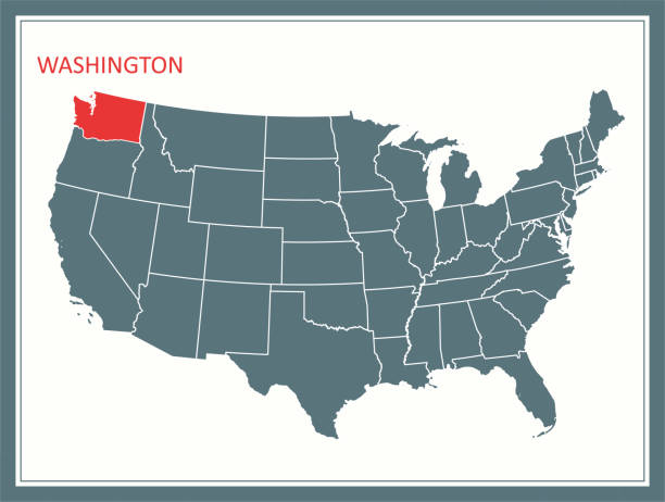 華盛頓大綱向量地圖美國可列印 - bellingham 幅插畫檔、美工圖案、卡通及圖標