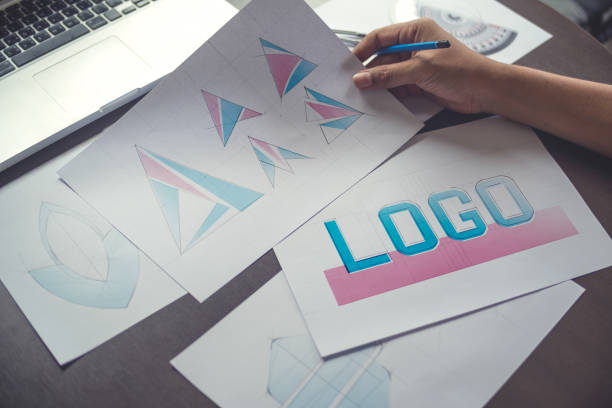 Graphic designer creative design sketch drawing logo Trademark brand Workspace