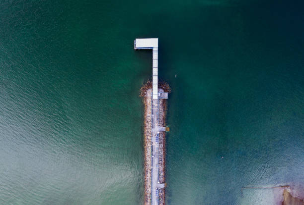istock Bird's eye view of the pier 1205033571