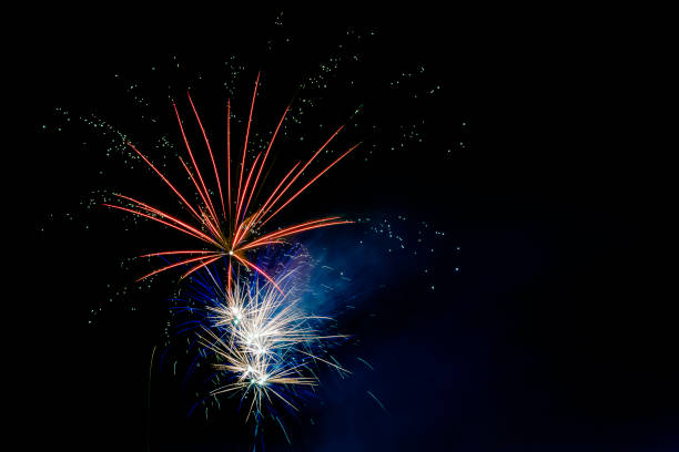 istock Fireworks display night in London, United Kingdom 1205035394