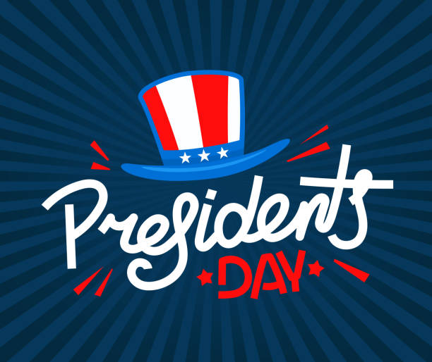 President`s day greeting card. Vector concept Vector illustration presidents day logo stock illustrations