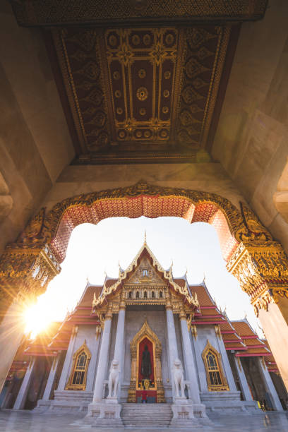 istock Wat Benchamabopit Dusitvanaram a famous temple in Bangkok 1205044679